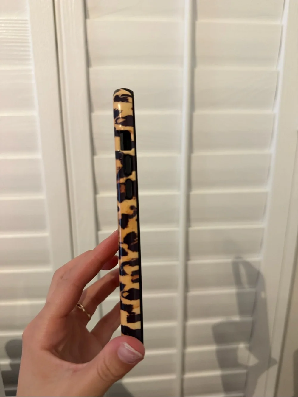 Leopard Print Protective Phone Case - Brown